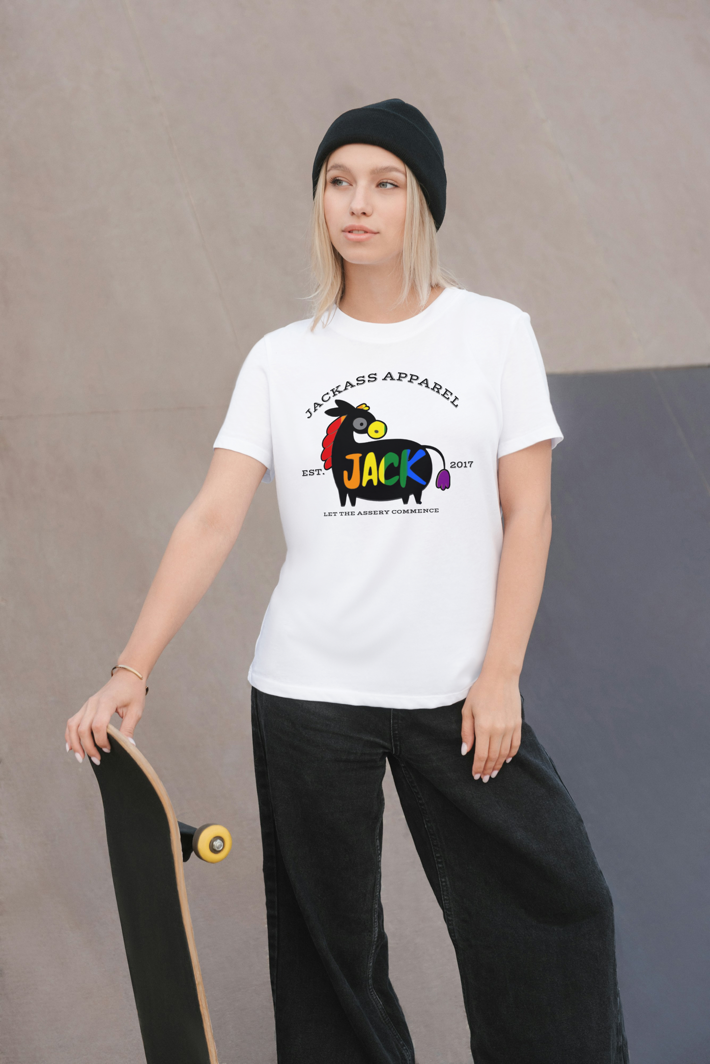 Jackass Apparel Est. 2017 Women’s T-Shirt Pride Edition
