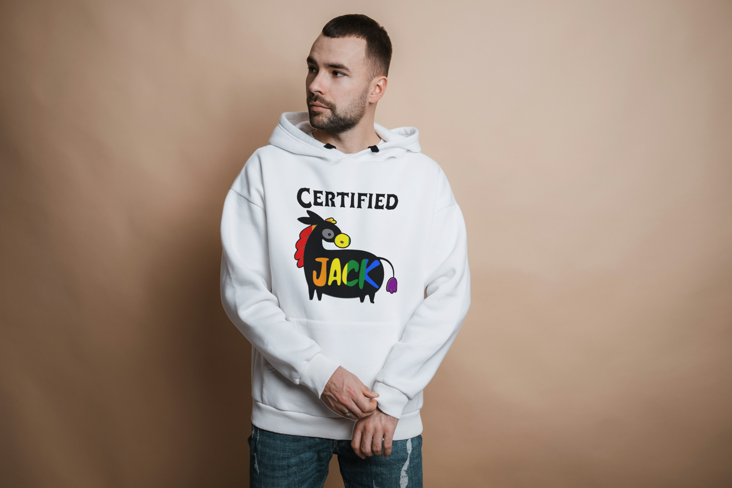 Certified Jackass – Men’s Hoodie Pride Edition