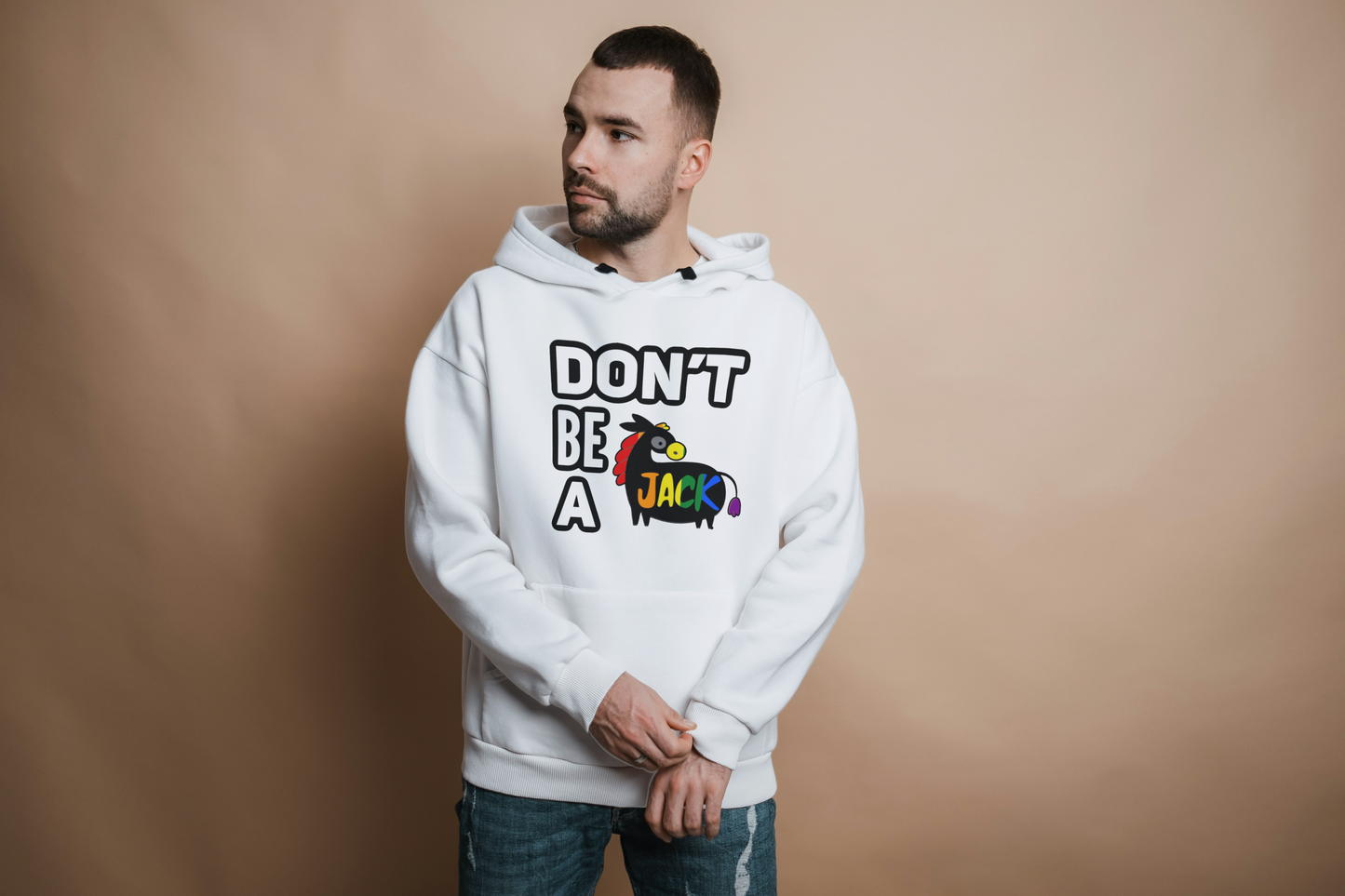 Don’t Be a Jackass – Men’s Hoodie Pride Edition