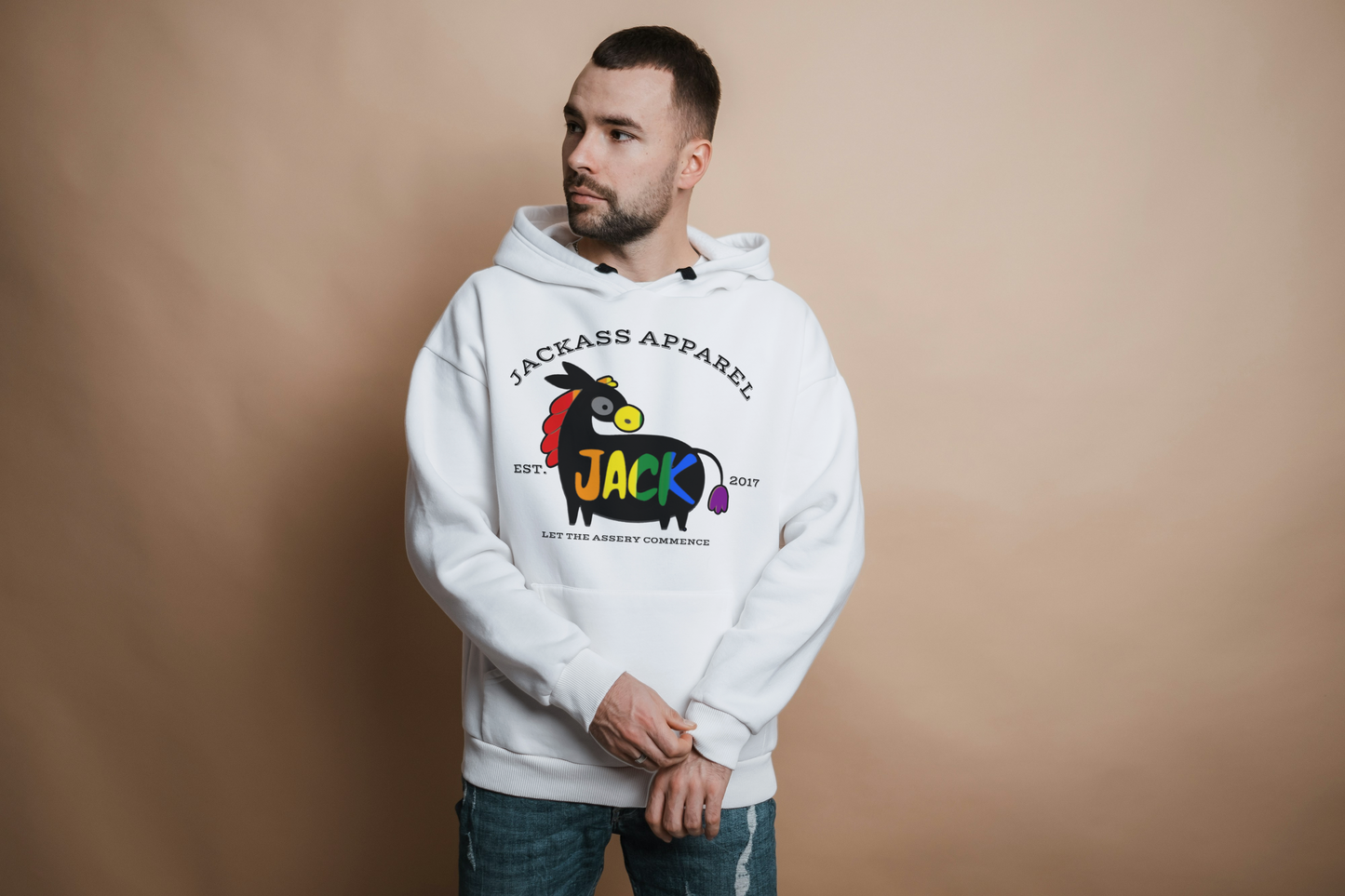 Jackass Apparel Est. 2017 – Men’s Hoodie Pride Edition