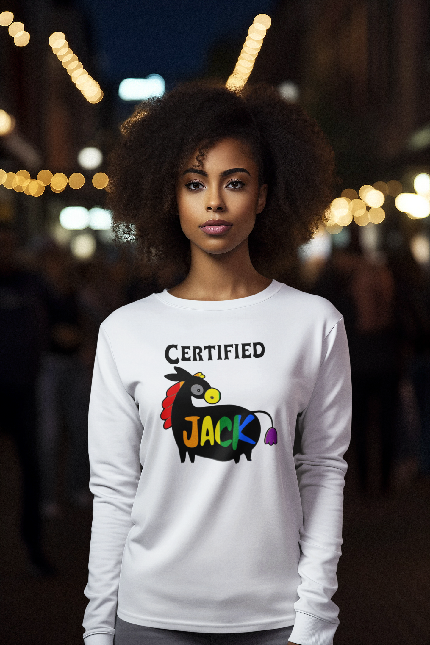 Certified Jackass Womens Long-Sleeve T-Shirt – Pride Edition