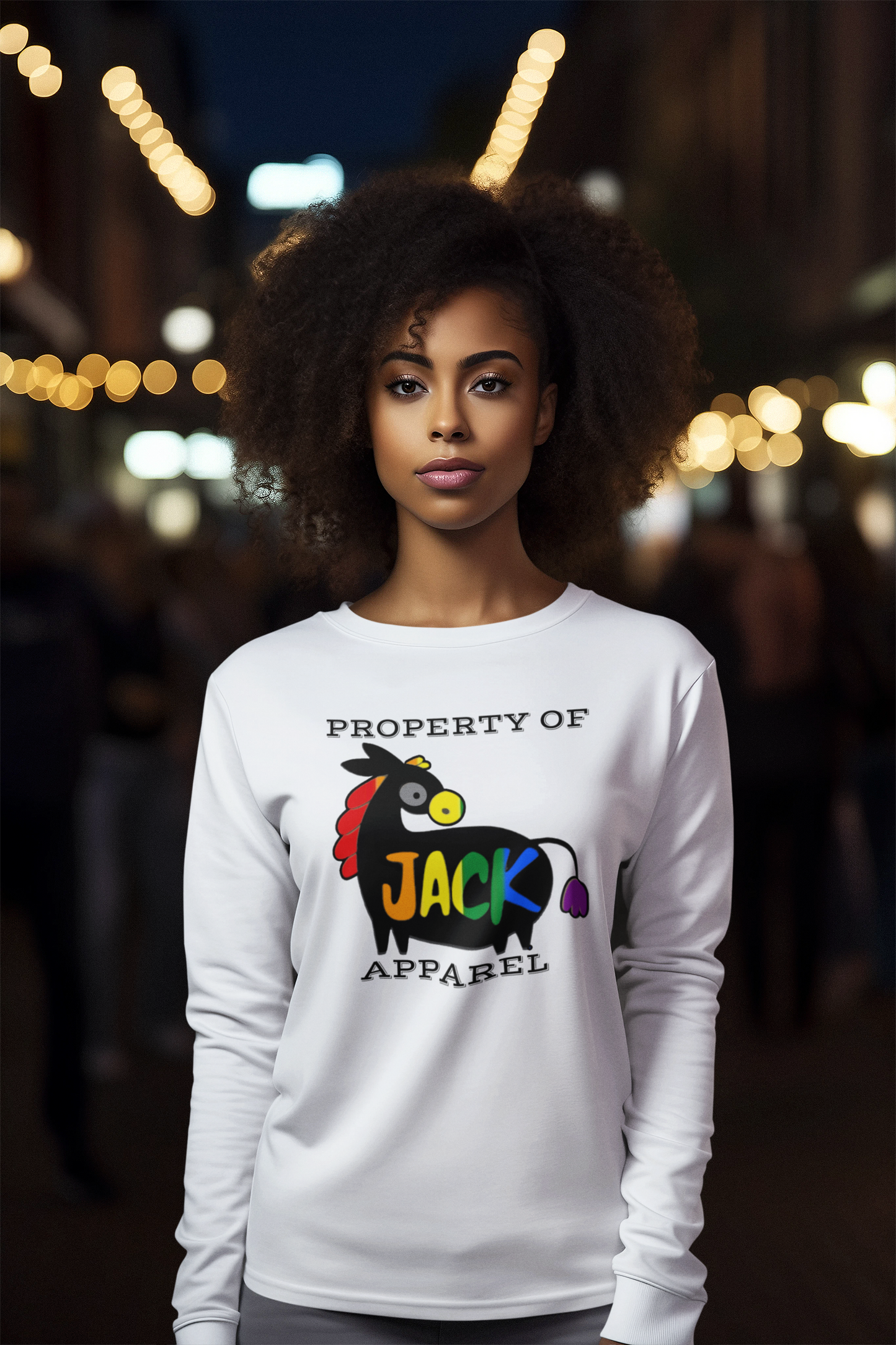 Property of Jackass Apparel Women's Long-Sleeve t-shirt Pride Edition