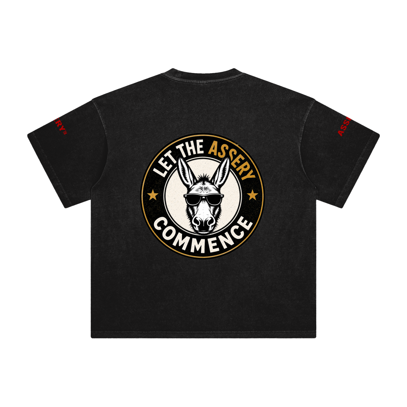 Let the ASSERY Commence Enzyme Washed T-Shirt